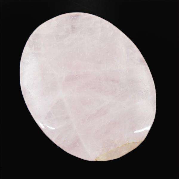 gemsmore:Genuine Amazing Oval Shape Pink Rose Quartz Loose Gemstone