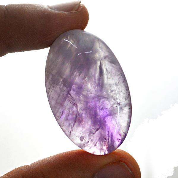 gemsmore:Genuine Amazing Oval Shape Purple Amethyst Untreated Loose Gemstone