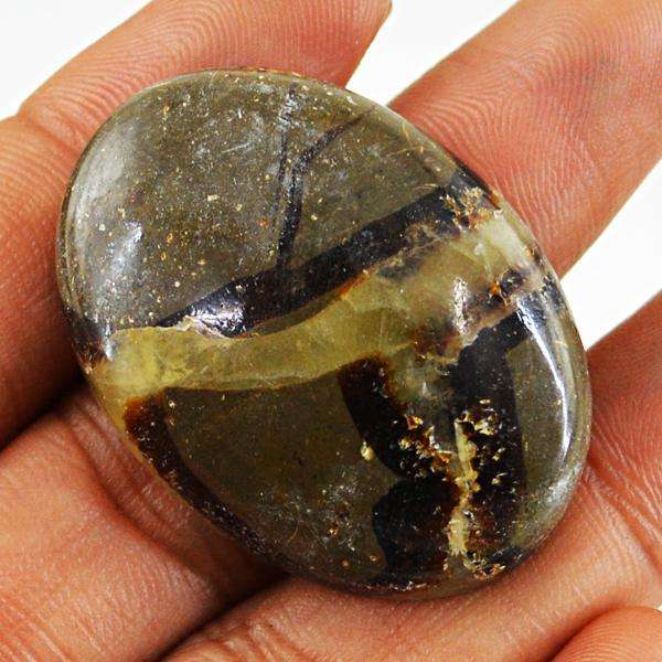 gemsmore:Genuine Amazing Oval Shape Septarian Agate Untreated Loose Gemstone