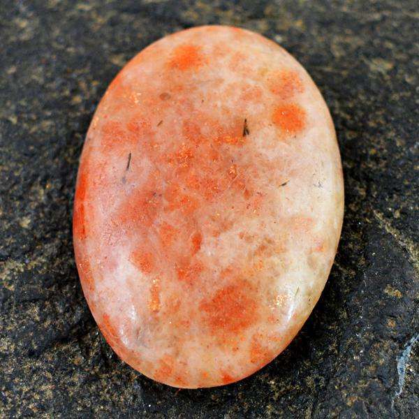 gemsmore:Genuine Amazing Oval Shape Sunstone Untreated Loose Gemstone