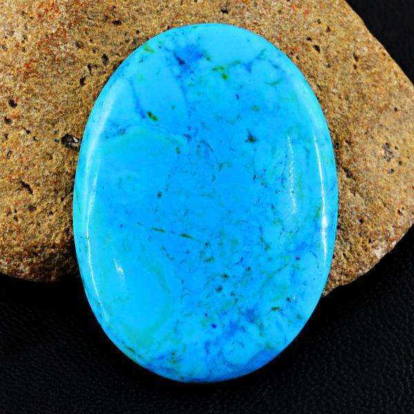 gemsmore:Genuine Amazing Oval Shape Turquoise Untreated Loose Gemstone