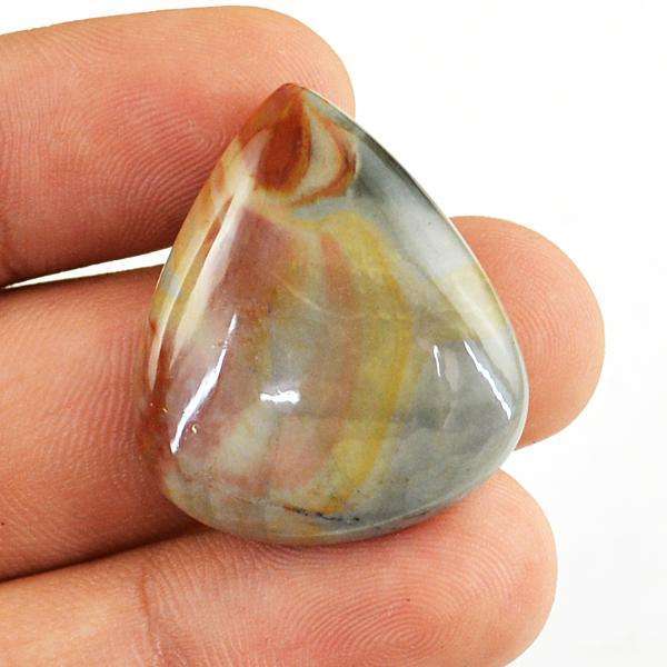 gemsmore:Genuine Amazing Pear Shape Polygram Jasper Loose Gemstone