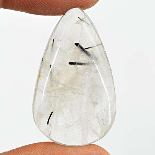 gemsmore:Genuine Amazing Pear Shape Rutile Quartz Loose Gemstone