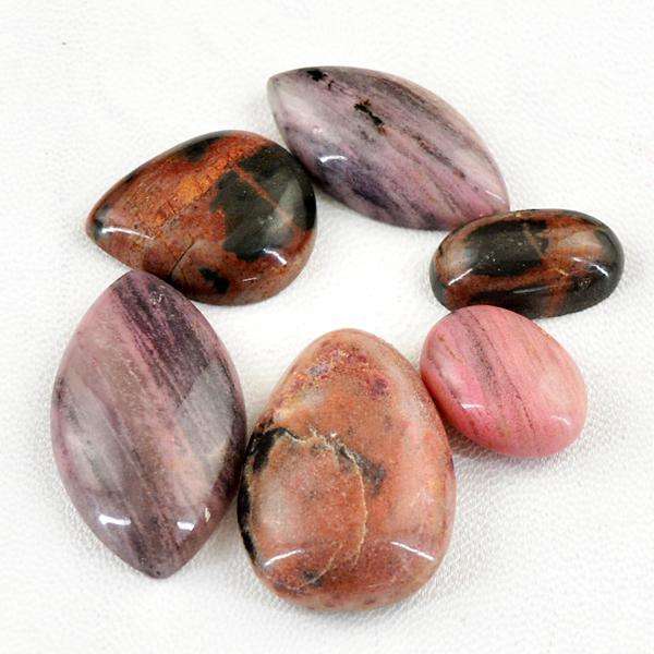 gemsmore:Genuine Amazing Pink Rhodonite Untreated Loose Gemstone Lot