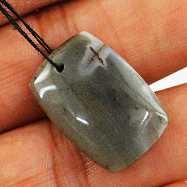 gemsmore:Genuine Amazing Polygram Jasper Untreated Drilled Loose Gemstone