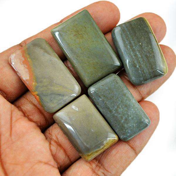 gemsmore:Genuine Amazing Polygram Jasper Untreated Loose Gemstone Lot