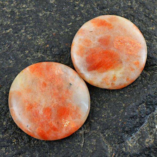 gemsmore:Genuine Amazing Round Shape Sunstone Untreated Loose Gemstone Lot