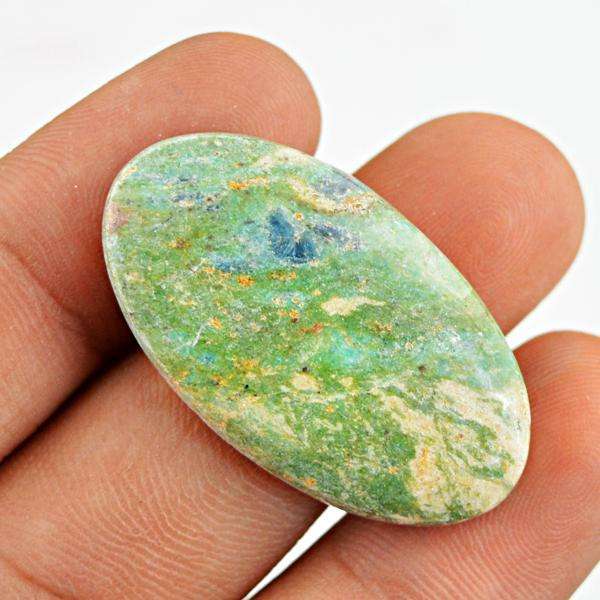 gemsmore:Genuine Amazing Ruby Zoisite Oval Shape Loose Gemstone