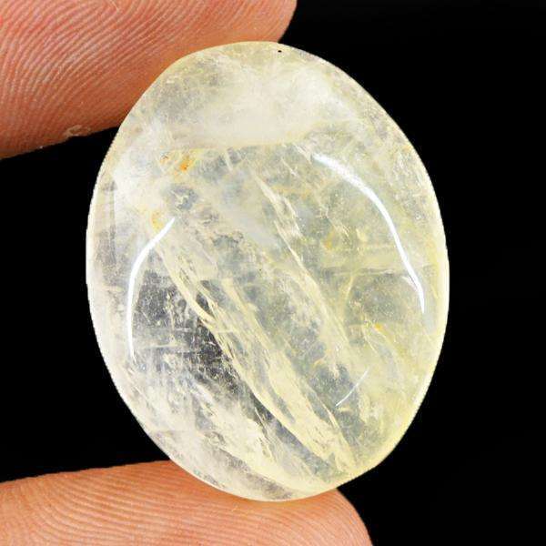 gemsmore:Genuine Amazing Rutile Quartz Oval Shape Untreated Loose Gemstone