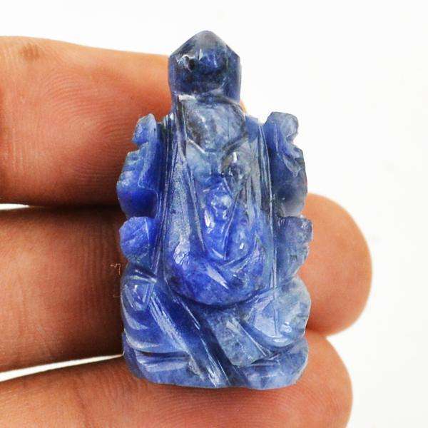 gemsmore:Genuine Amazing Sodalite Carved Healing Ganesha Gemstone