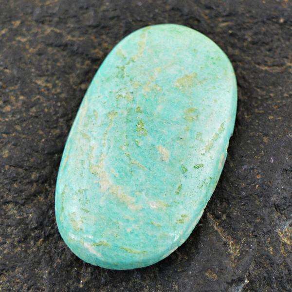 gemsmore:Genuine Amazonite Oval Shape Untreated Loose Gemstone