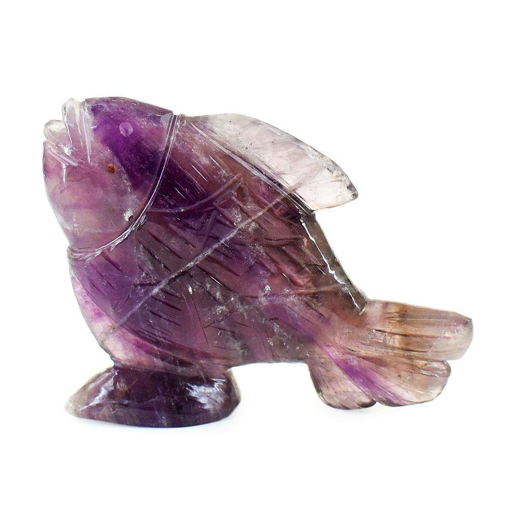 Genuine Amethyst Hand Carved Fish