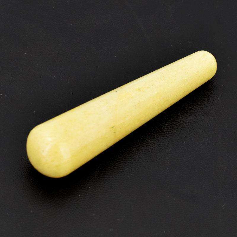 gemsmore:Genuine Aventurine Healing Carved Massage Wand