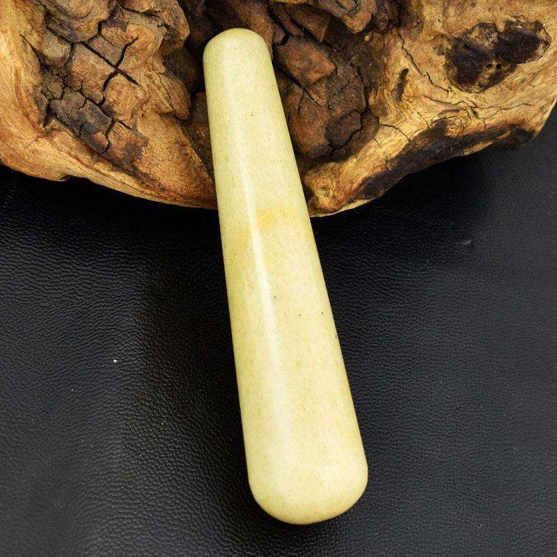 gemsmore:Genuine Aventurine Healing Carved Massage Wand