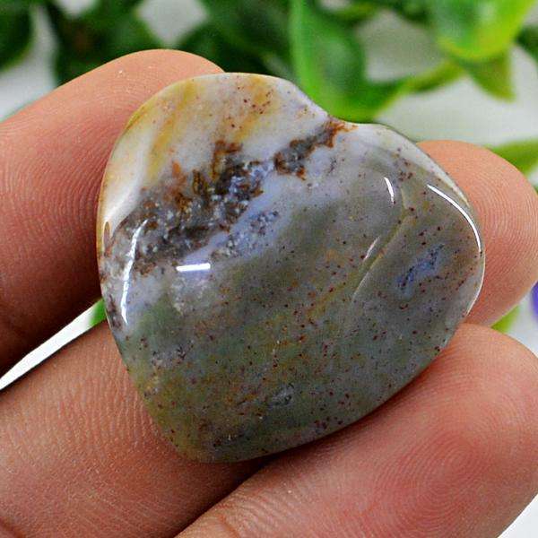 gemsmore:Genuine Bloodstone Heart Shape Untreated Loose Gemstone