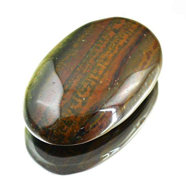 gemsmore:Genuine Bloodstone Oval Shape Untreated Loose Gemstone