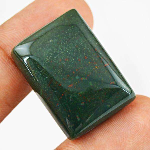 gemsmore:Genuine Bloodstone Rectangular Loose Gemstone