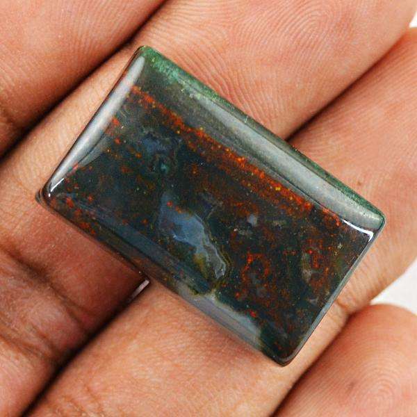 gemsmore:Genuine Bloodstone Rectangular Shape Untreated Loose Gemstone