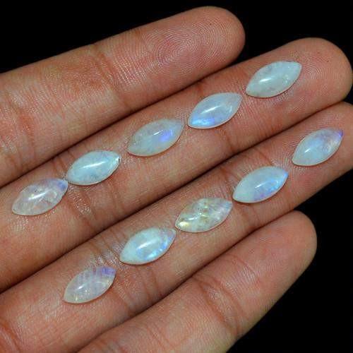 gemsmore:Genuine Blue Color Change Moonstone Gemstone Lot