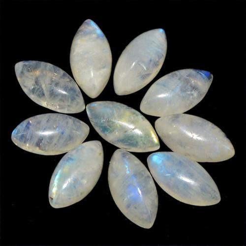 gemsmore:Genuine Blue Color Change Moonstone Gemstone Lot