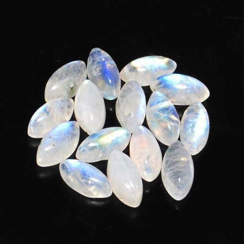 gemsmore:Genuine Blue Color Change Moonstone Gemstone Lot