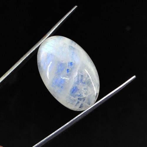 gemsmore:Genuine Blue Color Change Moonstone Oval Shaped Gemstone