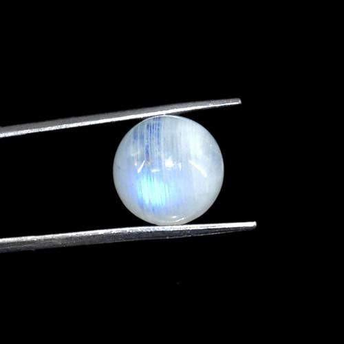 gemsmore:Genuine Blue Color Change Moonstone Round Shape Gemstone