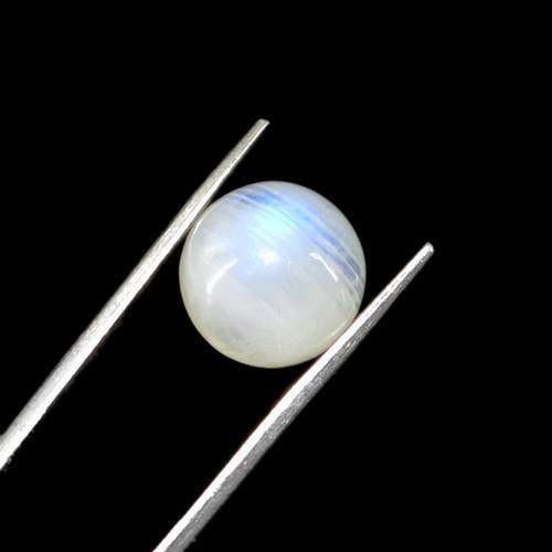 gemsmore:Genuine Blue Color Change Moonstone Round Shape Gemstone