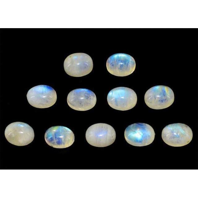 gemsmore:Genuine Blue Color Flash Moonstone Gemstone Lot