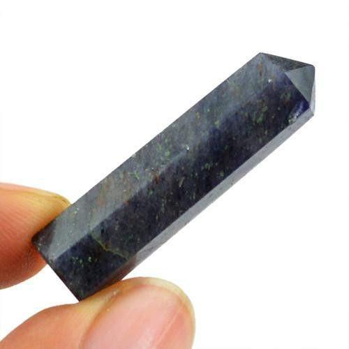 gemsmore:Genuine Blue Iolite Untreated Healing Point