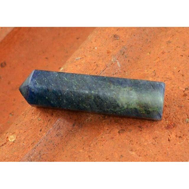 gemsmore:Genuine Blue Iolite Untreated Healing Point