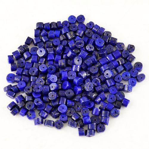 gemsmore:Genuine Blue Lapis Lazuli Drilled Beads Lot