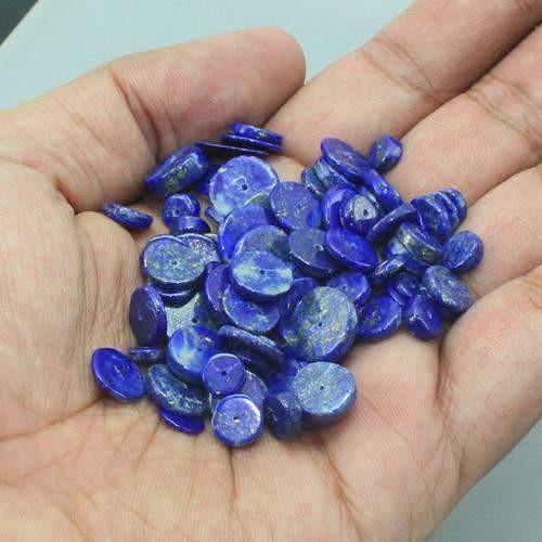 gemsmore:Genuine Blue Lapis Lazuli Drilled Beads Lot