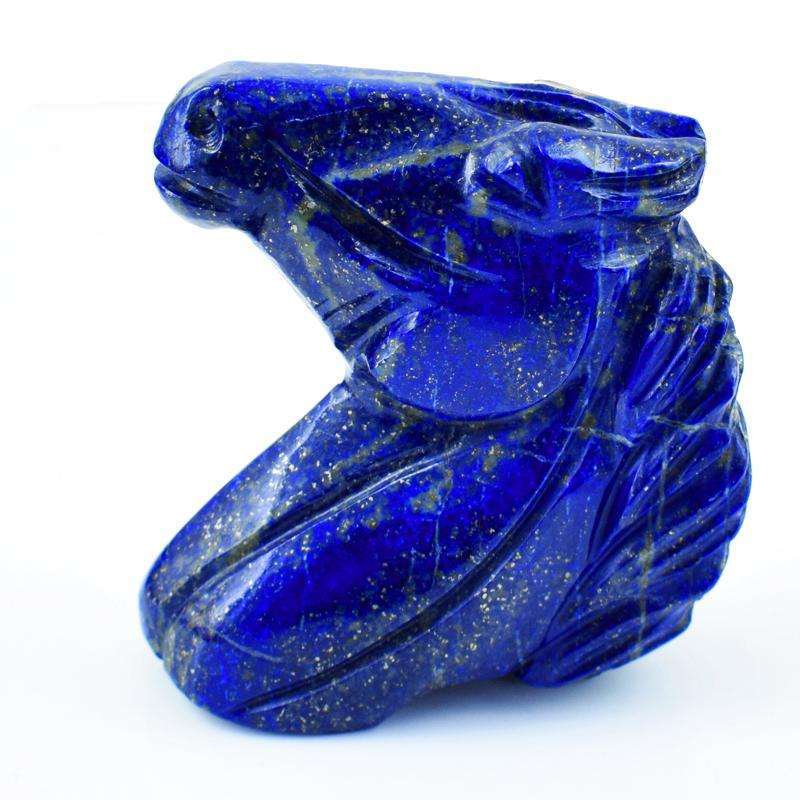 gemsmore:Genuine Blue Lapis Lazuli Hand Carved Horse Burst