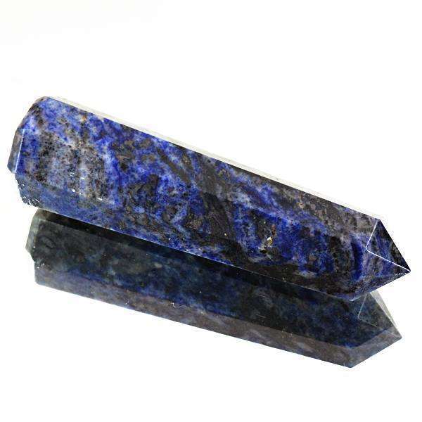 gemsmore:Genuine Blue Sodalite Carved Reiki Healing Point