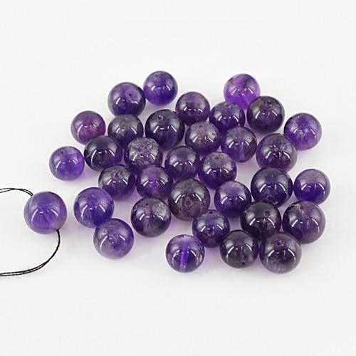 gemsmore:Genuine Bolivian Amethyst Drilled Beads Lot