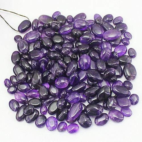 gemsmore:Genuine Bolivian Amethyst Drilled Beads Lot