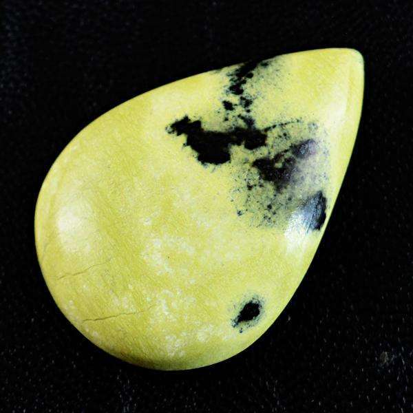 gemsmore:Genuine Cheetah Jasper Pear Shape Untreated Loose Gemstone