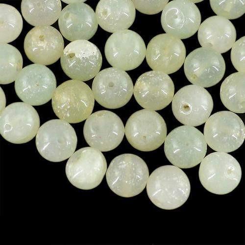 gemsmore:Genuine Drilled Green Aquamarine Beads Lot