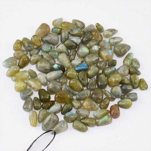 gemsmore:Genuine Drilled Labradorite Beads Lot