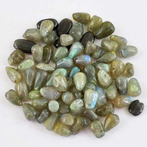 gemsmore:Genuine Drilled Labradorite Beads Lot