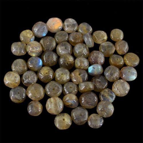 gemsmore:Genuine Drilled Labradorite Beads Lot