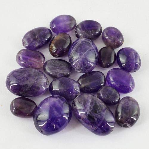 gemsmore:Genuine Drilled Purple Amethyst Beads Lot