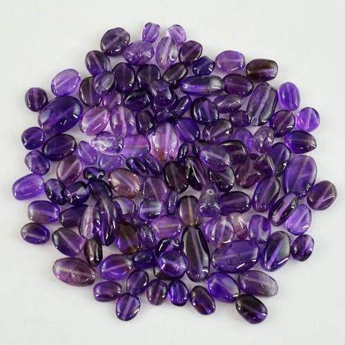 gemsmore:Genuine Drilled Purple Amethyst Beads Lot