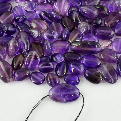 gemsmore:Genuine Drilled Purple Amethyst Beads Lot