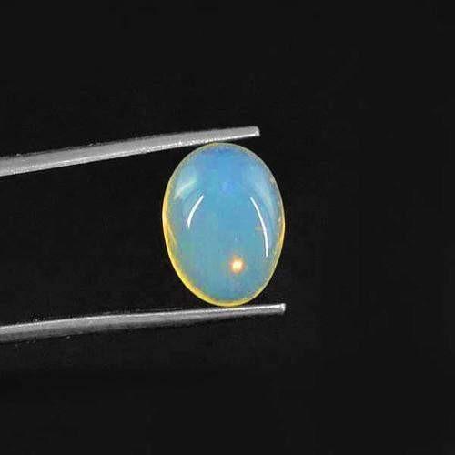 gemsmore:Genuine Ethopian Opal Oval Shaped Gemstone