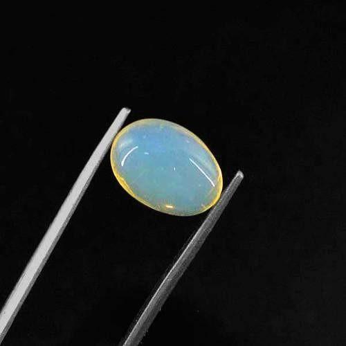 gemsmore:Genuine Ethopian Opal Oval Shaped Gemstone