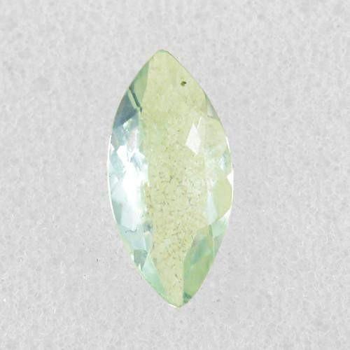 gemsmore:Genuine Faceted Green Amethyst Gemstone