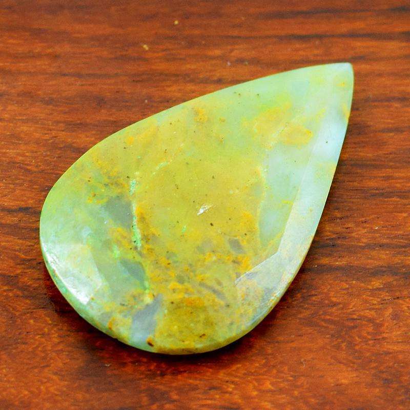 gemsmore:Genuine Faceted Peruvian Opal Untreated Loose Gemstone