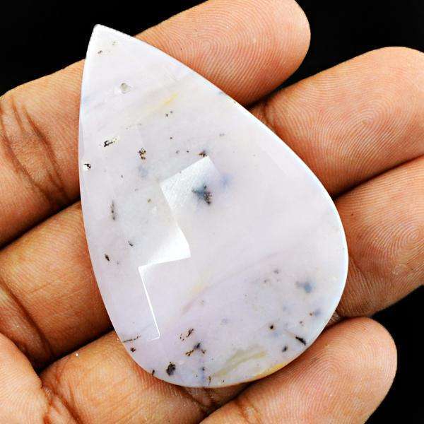 gemsmore:Genuine Faceted Pink Australian Opal Pear Shape Untreated Loose Gemstone